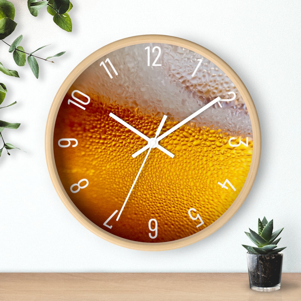 Frothy Beer Wall clock