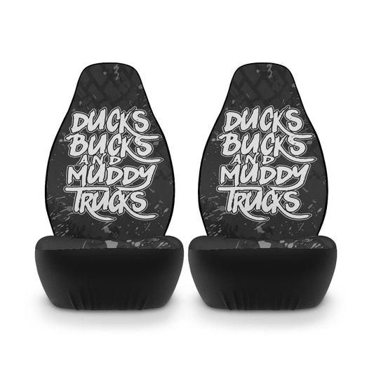 Ducks Bucks & Muddy Trucks - Seat Covers - Mid Grays