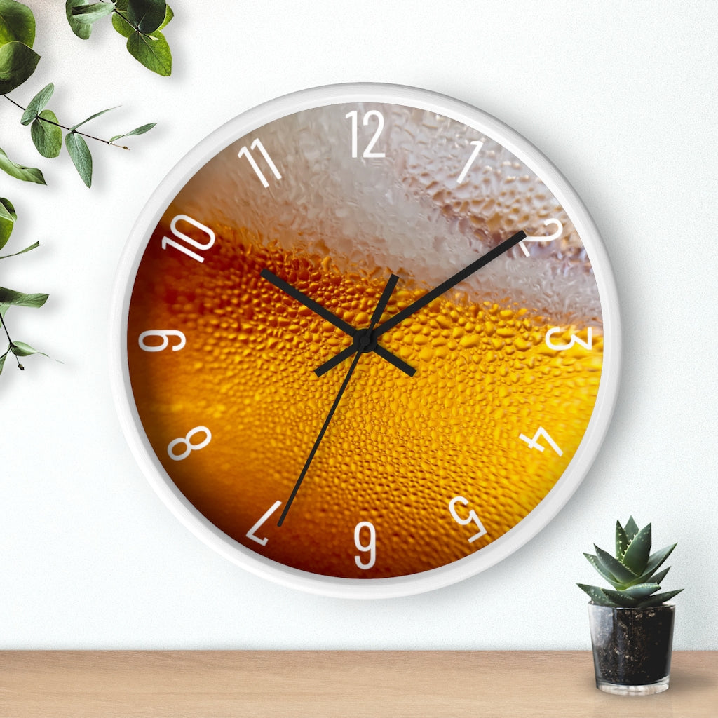 Frothy Beer Wall clock