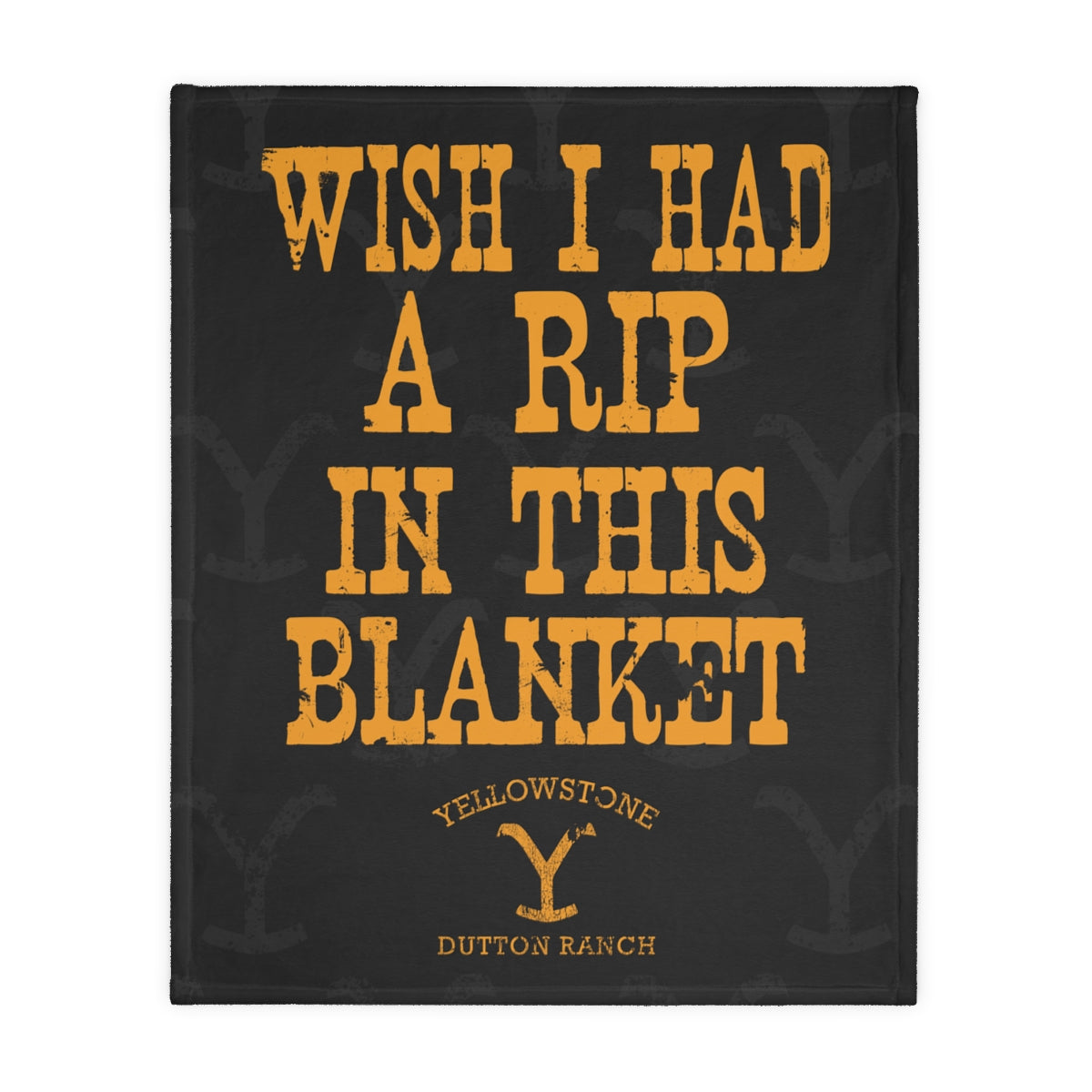 Yellowstone - Rip Minkie Blanket (Two-sided print)