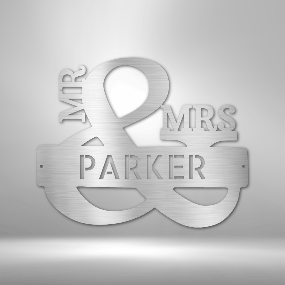 Couples Monogram - Steel Sign