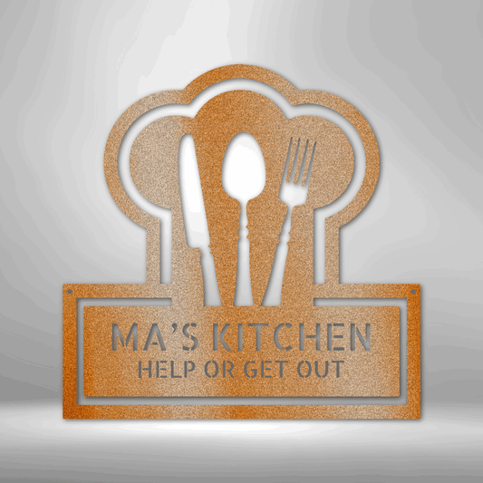 Ruler Of The Kitchen - Steel Sign