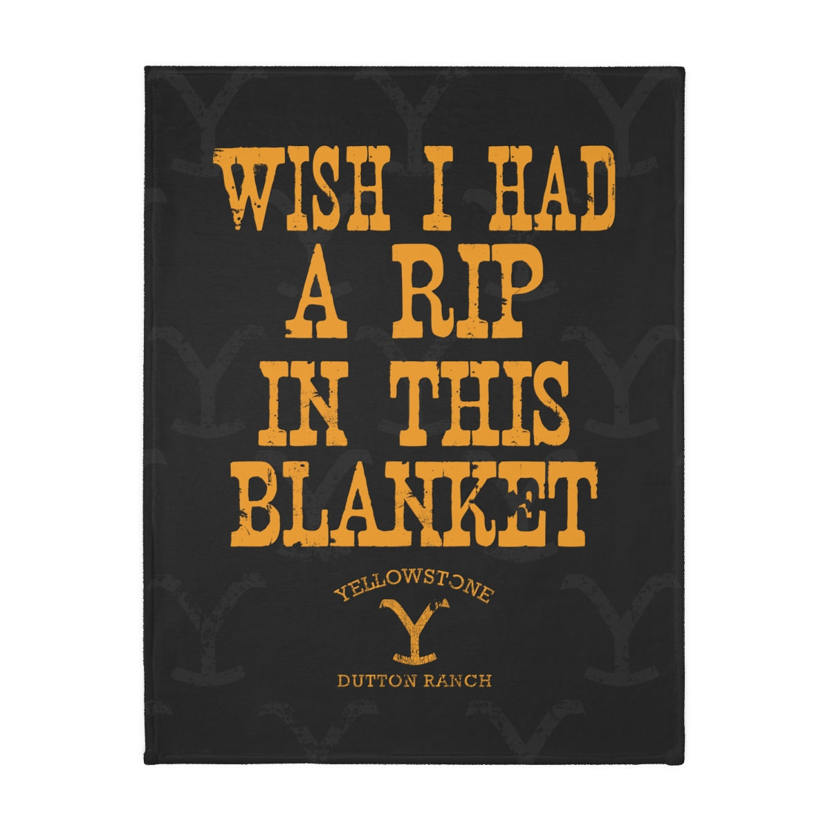 Yellowstone - Rip Minkie Blanket (Two-sided print)