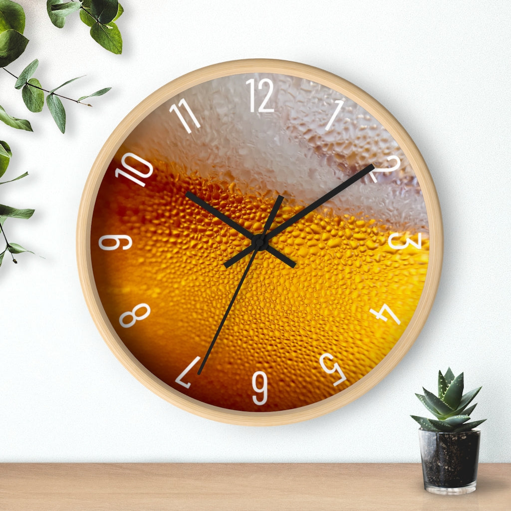 Frothy Beer Wall clock