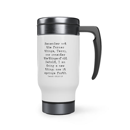 I Am Doing a New Thing (Name Travel Mug)